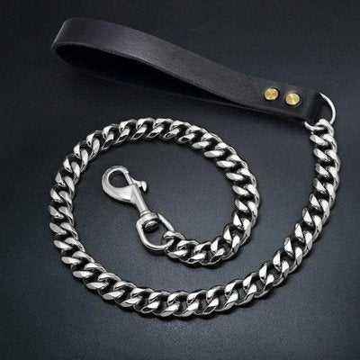 Stainless Steel Dog Chain Collar And Leash Super Strong Dog Metal Collar Choke Silver Gold - Finnigan's Play Pen