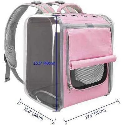 Opulent Paws Pet Carrier for Yorkie Chihuahua in Pink and Gray