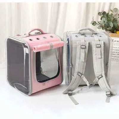 Opulent Paws Pet Carrier for Yorkie Chihuahua in Pink and Gray