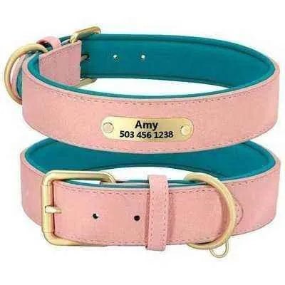 Royal Paws: Personalised Pooch Collar with Engraved ID Plate